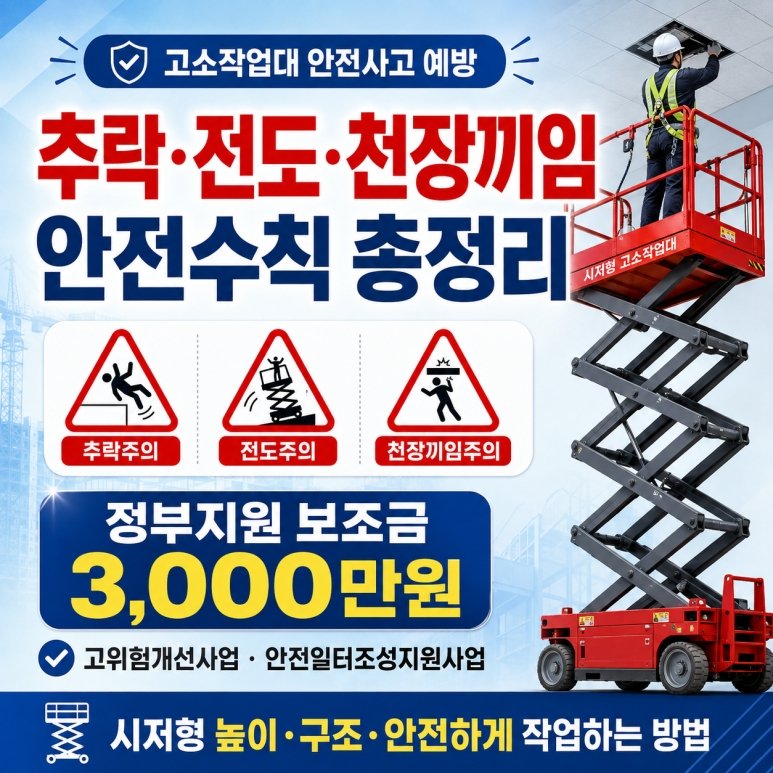 고소작업대 정부지원 신청 전 알아야할 안전수칙